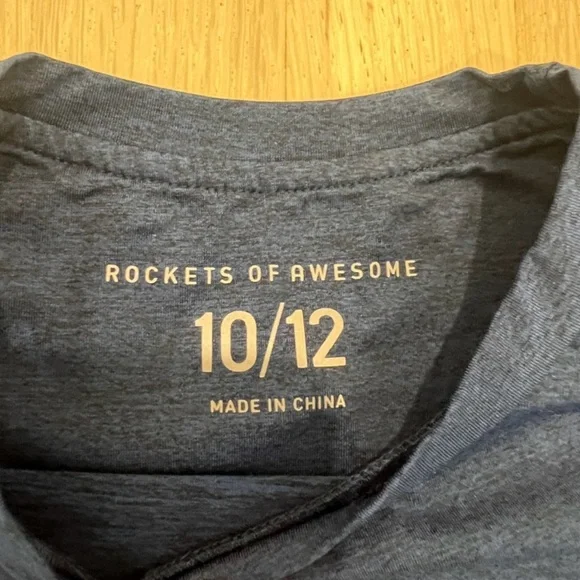 Rockets of Awesome Boys Tech Long Sleeve Shirt Navy Blue Size 10/12 NEW - Picture 3 of 6